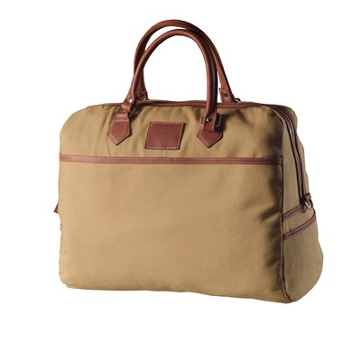 Sandal Brown Cotton Canvas Luggage Bag