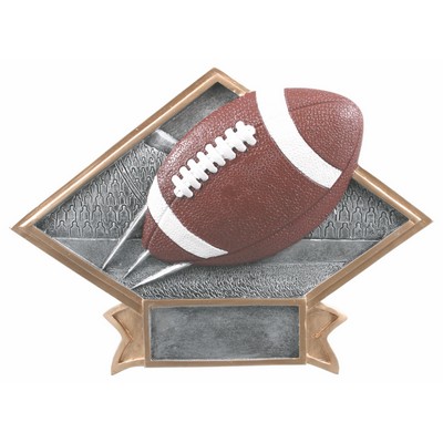 6" x 4 1/2" Football Diamond Plate Resin