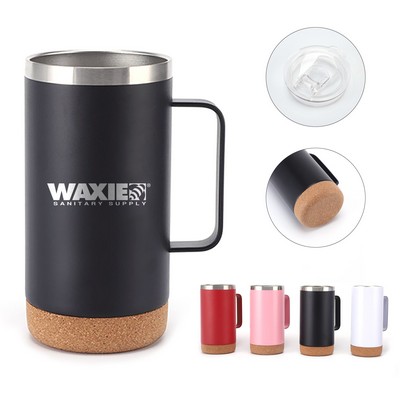 16 Oz. Stainless Steel Tumbler w/Handle