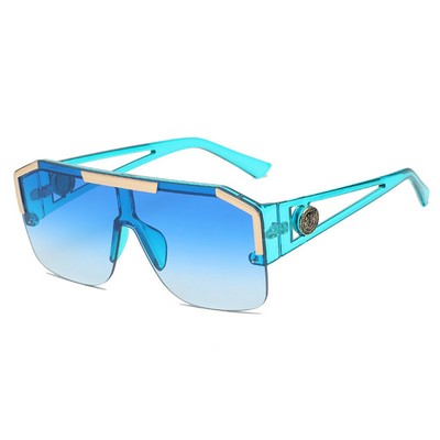 Large Frame Retro Sunglasses