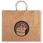 Natural Kraft Paper Jumbo Shopping Bag (18"x7"x18")