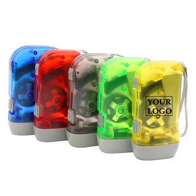 3 LED Lights Hand-cranked Flashlights