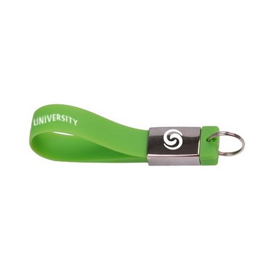 Rock Falls Silicon Key Chain Mini USB-128MB