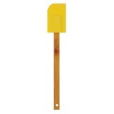 Yellow Silicone Spatula w/Bamboo Handle