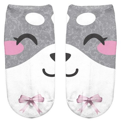 Low Cut Cartoon Animal Unisex Short Socks