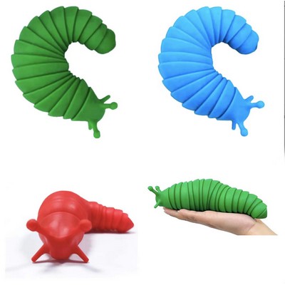 Fidget Slug Toys Sensory Toy PP Slug Fidget Toy for Kids Adults Stress Relief