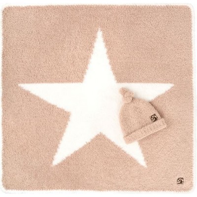 Baby Blanket - Star w/ Cap - Teddy / Creme - 30*30