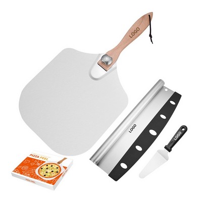 Pizza Peel Cutter and Server Set (direct import)