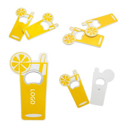 Lemon Fridge Sticker Bottle Opener