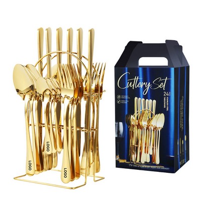 24pcs Golden Cutlery Set (direct import)