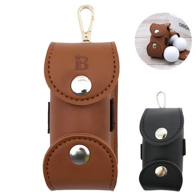 PU Leather Portable Waist Bags Sports Accessory for Golf