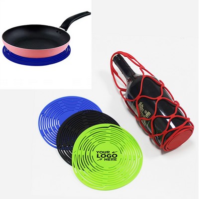 Multi Functional Silicone Mat Wine Bottle Carrier