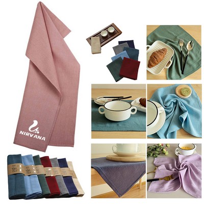 Plain Cotton Linen Napkins