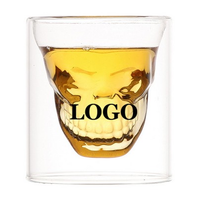 8 Oz Skull Shot Glass