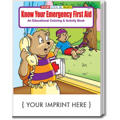 Know Your Emergency First Aid Coloring Book Fun Pack