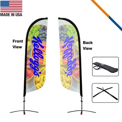 10' Romli Single-Sided Feather Flag