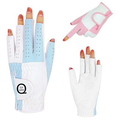 Golf Women Fingerless Gloves Pair