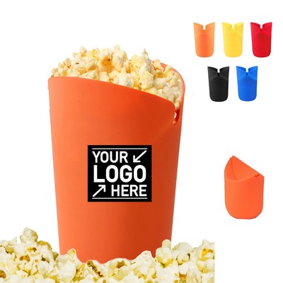 Silicone Popcorn Maker Bucket for Easy Pop and Serve