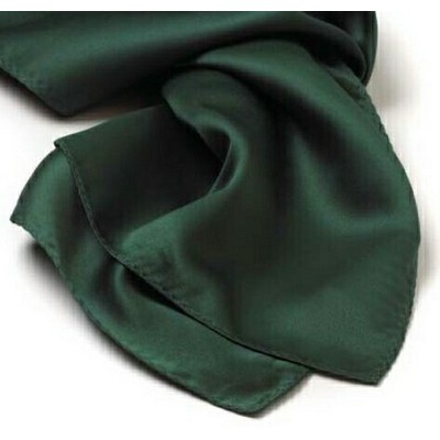 Hunter Green Silk Scarf - 8"x45"