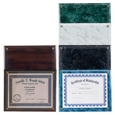 Certificate Holder Plaque w/Side Opening (10½"x13")