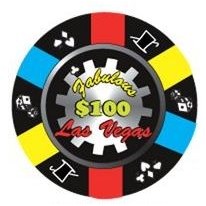 Las Vegas $100 Poker Chip Lapel Pin