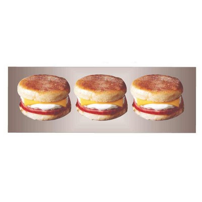 Breakfast Sandwich Panoramic Metal Photo Magnet