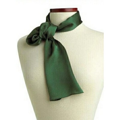 Green Carlton Silk Scarf - 8"x45"