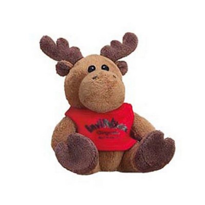 Quincy Moose Stuffed Animal w/Shirt (5")