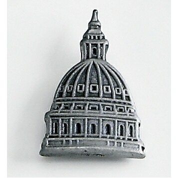 Capitol Dome Marken Design Cast Lapel Pin (Up to 3/4")