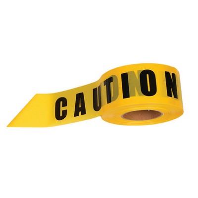 Yellow/Black Caution Bilingual Barricade Tape (3" x 1000')