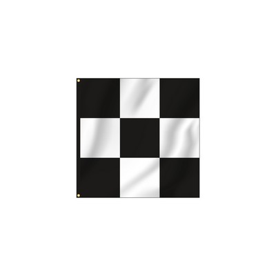 3' x 3' Checkered Race Style Horizontal Flags