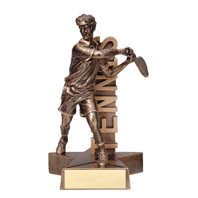 6.5" Male Tennis Billboard Resin Series Trophy