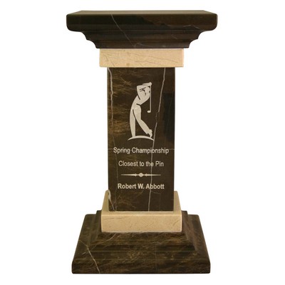 Small Square Column Award with Fancy Bevel