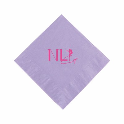 Lavender Purple 3 Ply Beverage Napkins