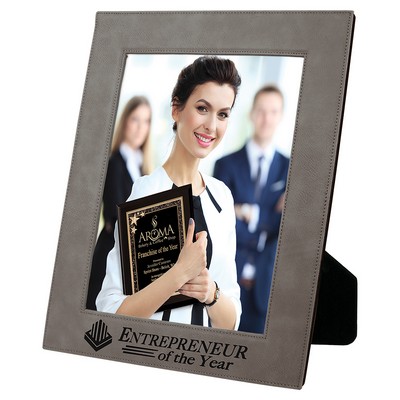 Leatherette 5 x 7 Photo Frame - Grey