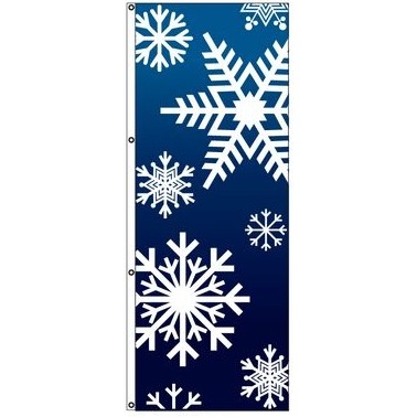 Unipole® Holiday Flag (Blue Snowflake)