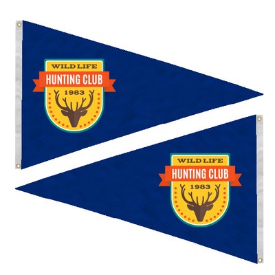 30" x 48" Pennant Flag - Double Sided