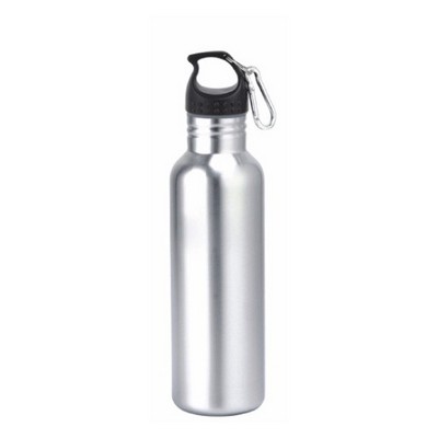 27 Oz. Wide Mouth Stainless Steel Water Bottle with Carabiners/ BPA Free