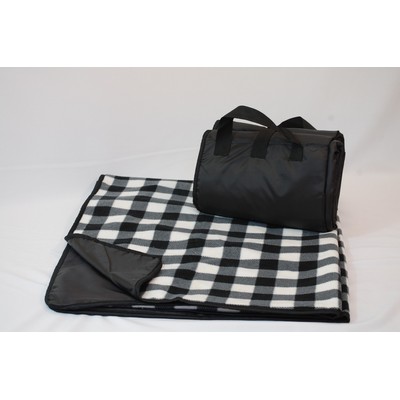 Alpine Plaid Fleece/ Nylon Picnic Blanket