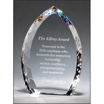 Freestanding Crystal Flame Award (4"x6")