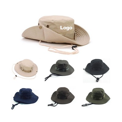 Outdoor Large Brim Bucket Boonie Jungle Fishing Hunting Hat