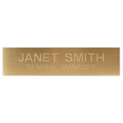 Flexibrass® Name Plate (1"x3")