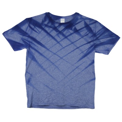 Royal Blue Heather Mirage Graffiti Short Sleeve T-Shirt