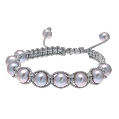 Braided Pearl Stretch Bracelet