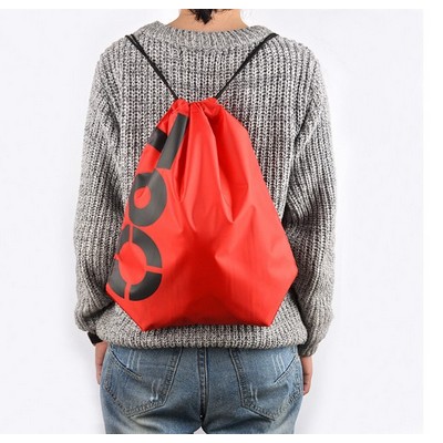 Double Shoulder Drawstring Beam Waterproof Bag