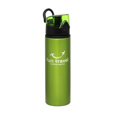 25 oz. Flip Aluminum Water Bottle (1 Color Imprint)