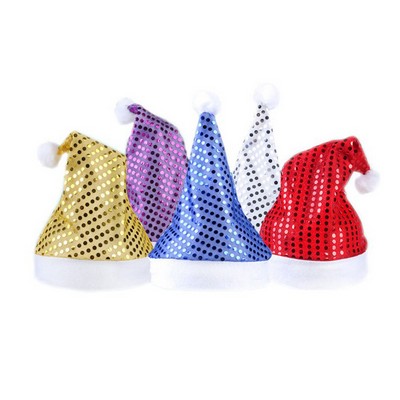 Sequin Non-woven Christmas Hat Santa Hat