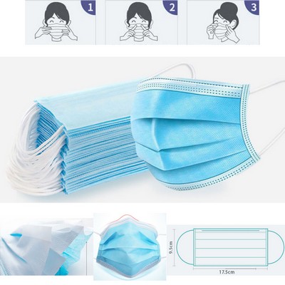 Disposable 3 Ply Face Mask for General Use