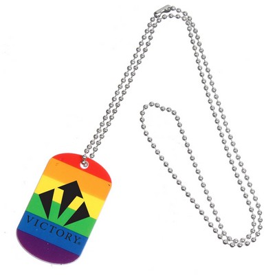 Rainbow Dog Tag