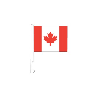 Clip On Canada Car Window Flag